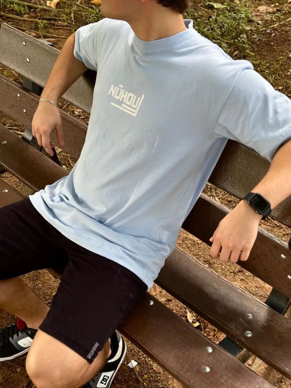 Camiseta Nuhou Azul  - Foto 3
