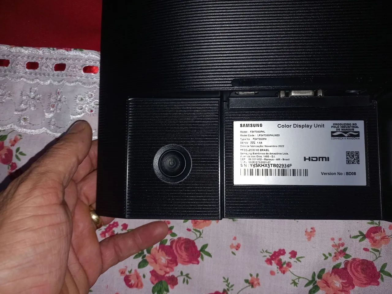 Vendo monitor game 24 polegadas,tela quebrada  - Foto 3