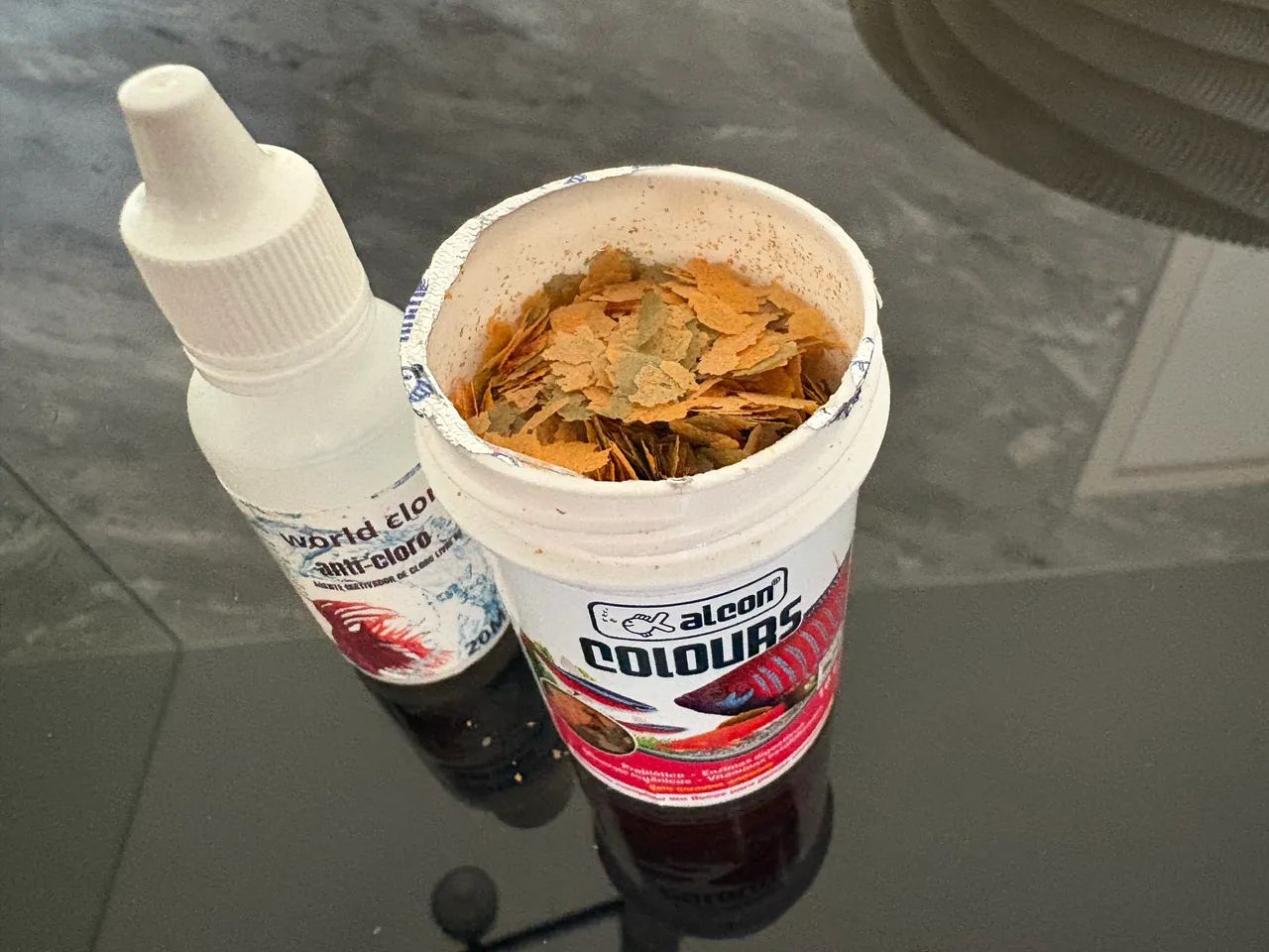 Alimento ração em flocos para peixes+ anti cloro - Foto 5