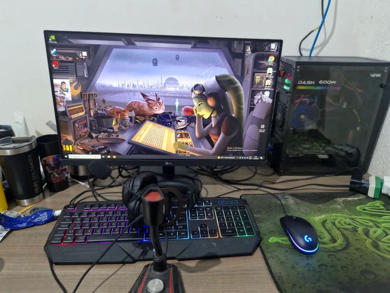 PC GAMER COMPLETO GTX 1050TI 