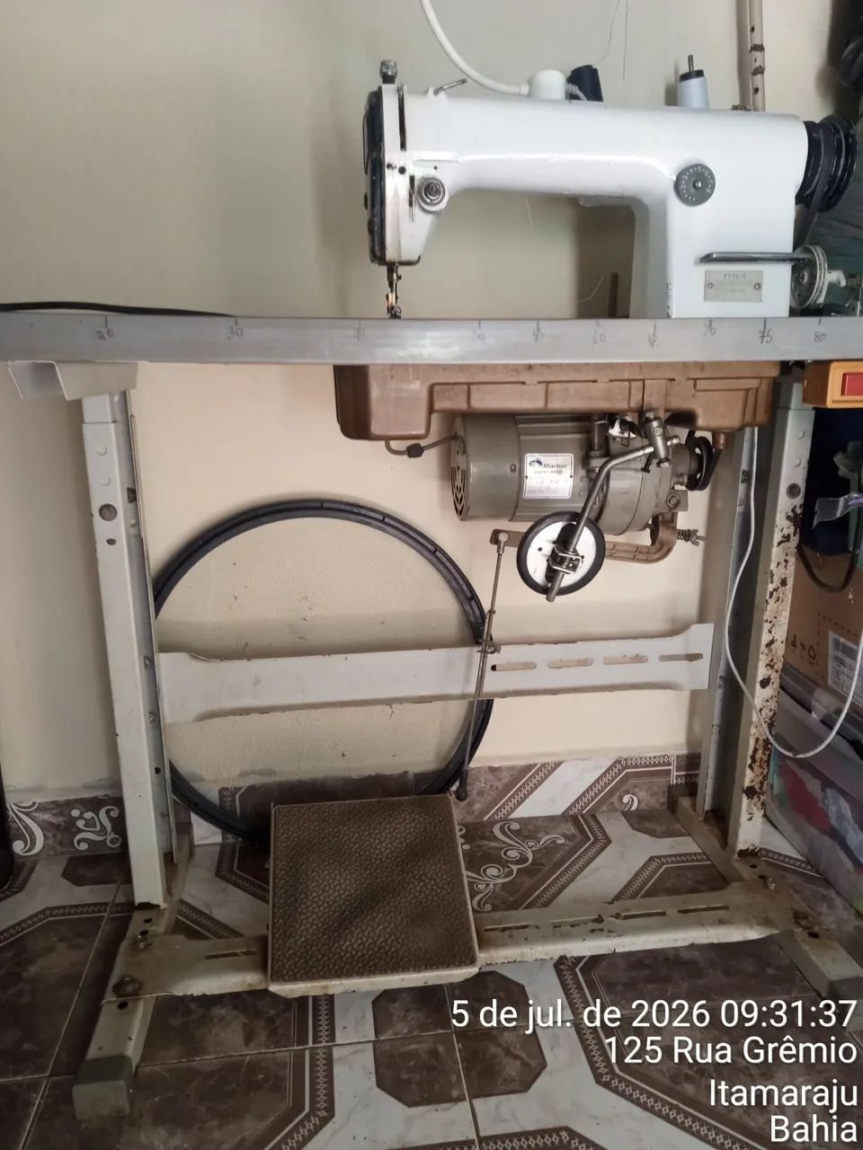  Máquina costura reta  industrial 
