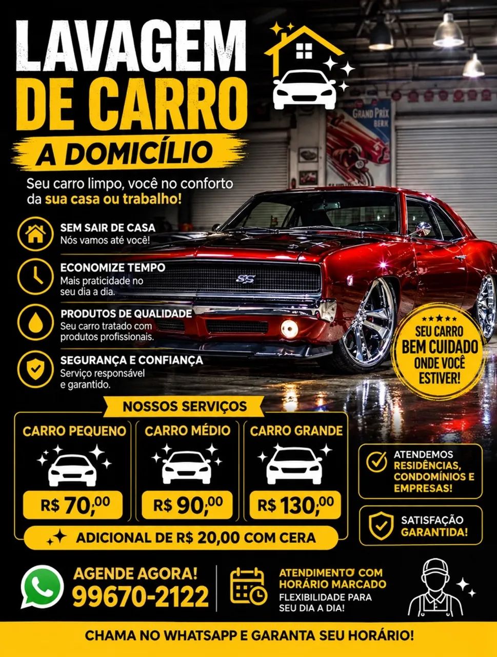 Limpeza de Carros a Domicilio 