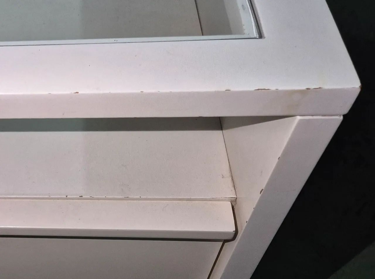 Cômoda com mesa de cabeceira mdf branco - Foto 4