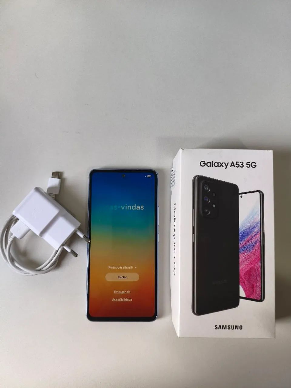 Samsung Galaxy A53 5G 128 GB - C NF Usado, Funcionando e em Bom estado