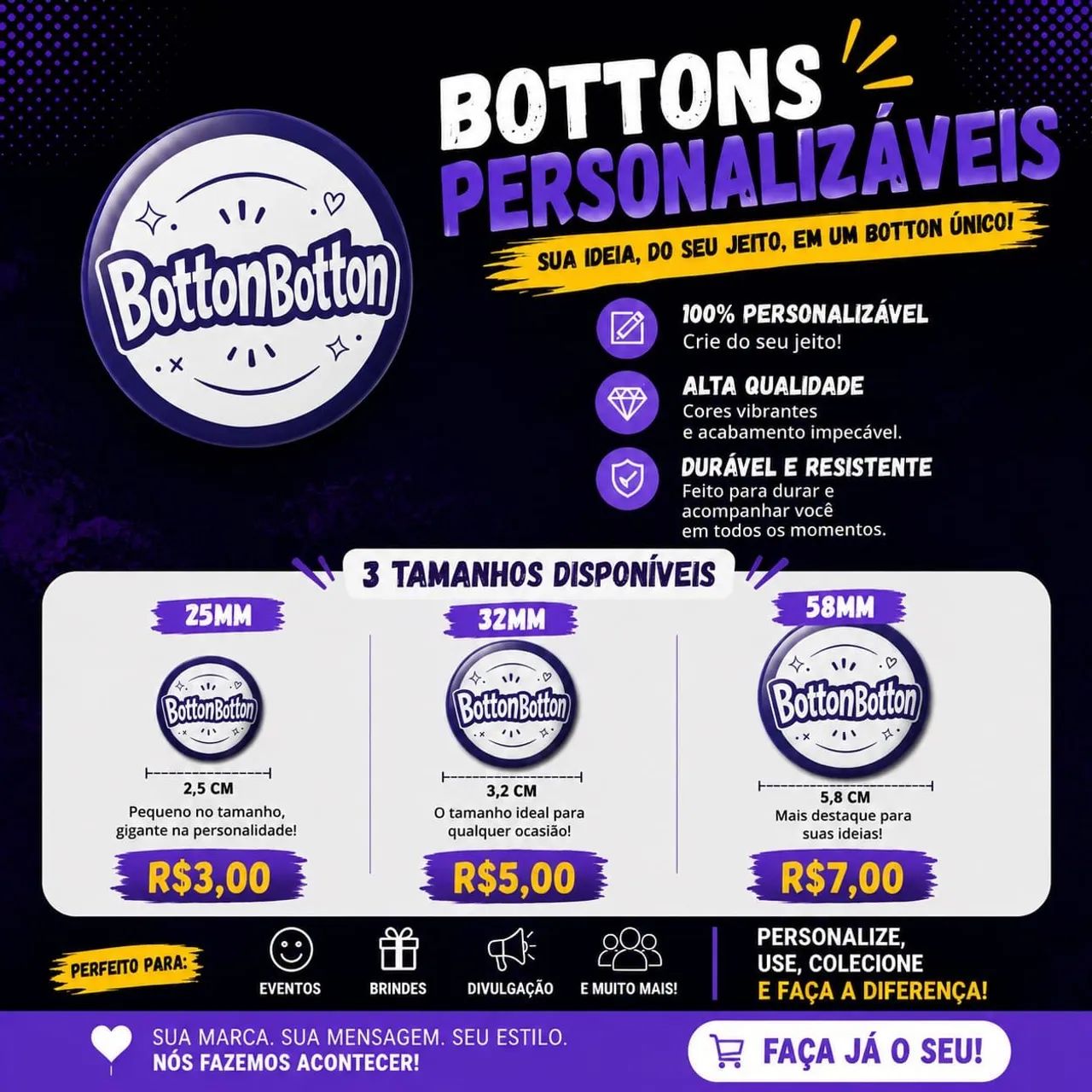 Bottons Personalizáveis