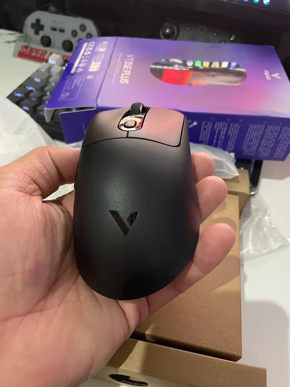 Mouse Rappo VT3 + base de carregamento - Foto 3