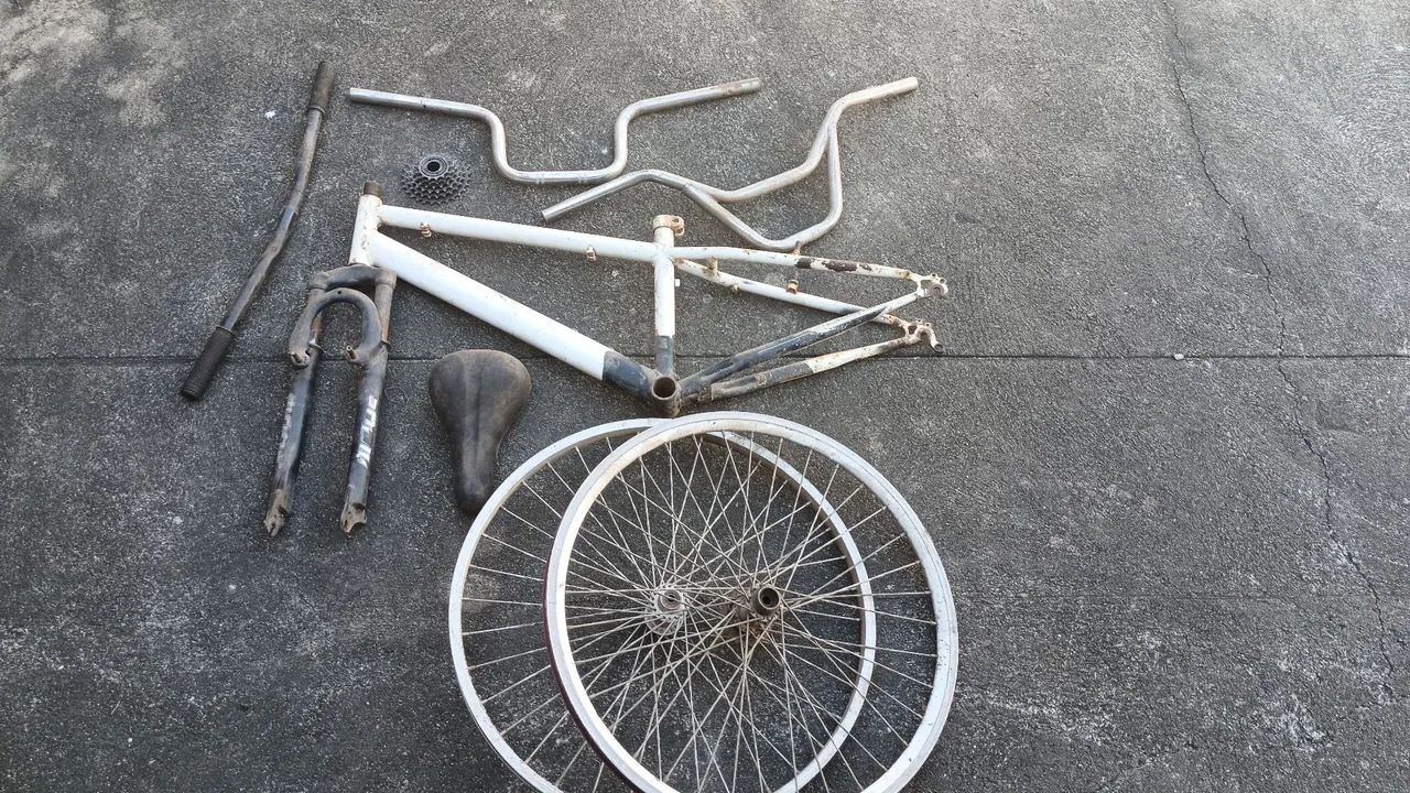 Peças para bicicleta montadinha