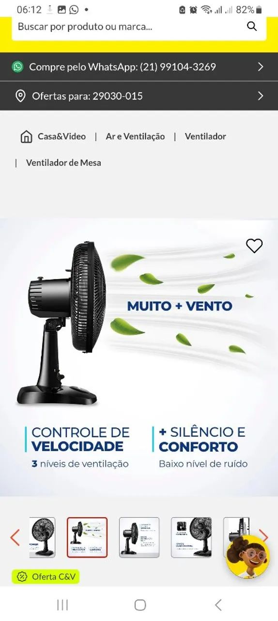 Ventilador Mondial 30cm  - Foto 2