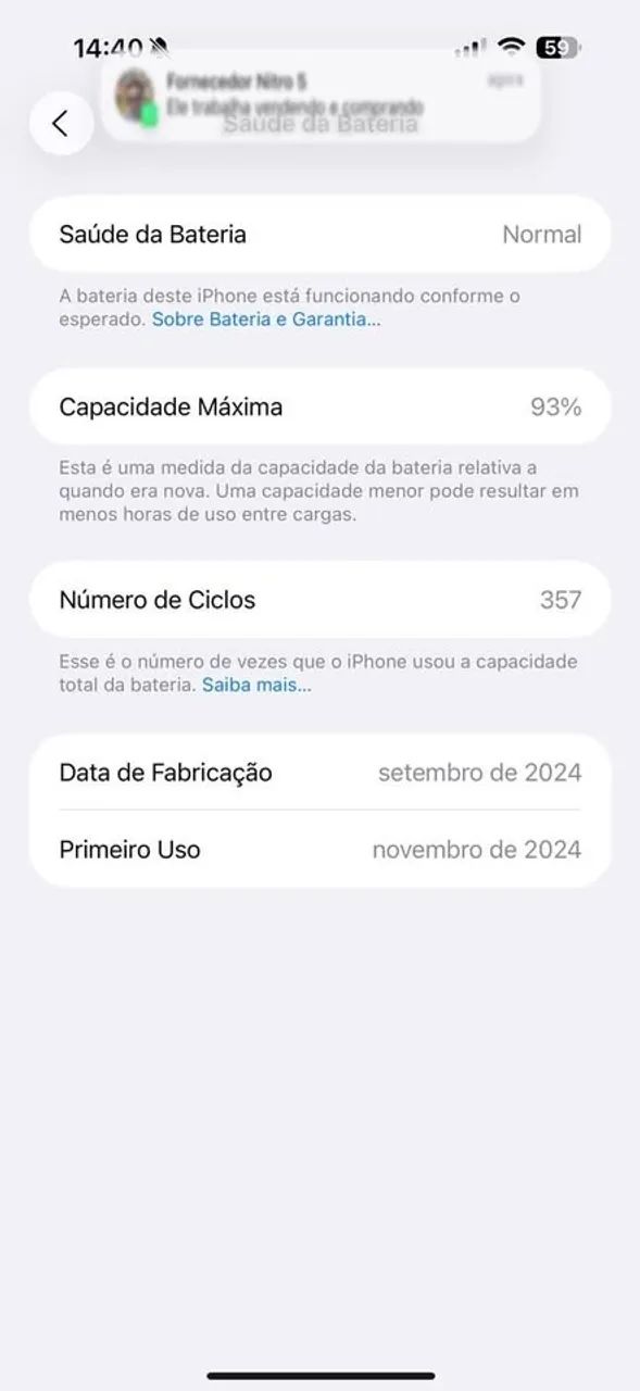 Iphone 16 Pro Max 512gb Dourado Bateria 93% - Foto 5