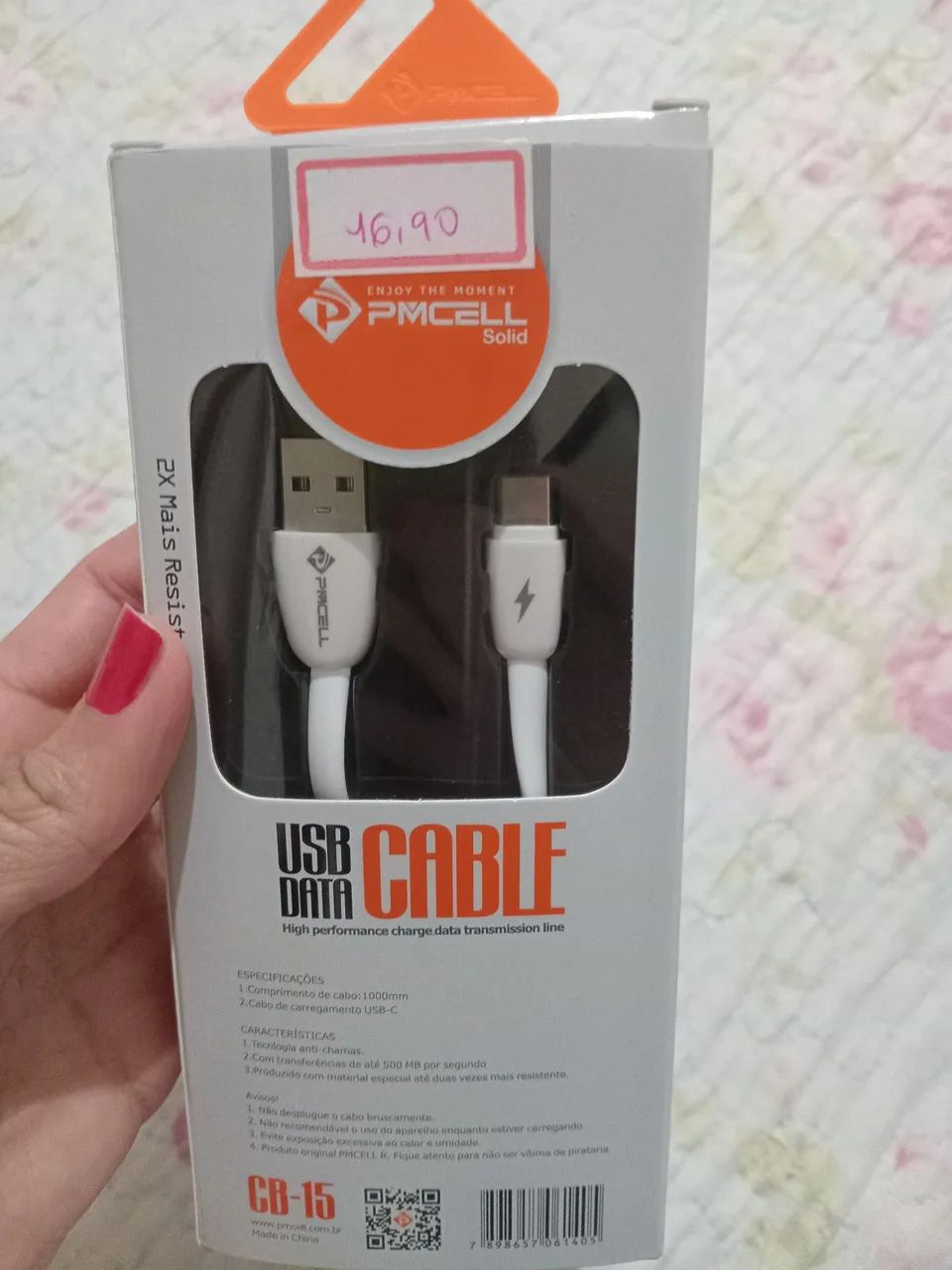 Cabo para celular tipo C NOVO