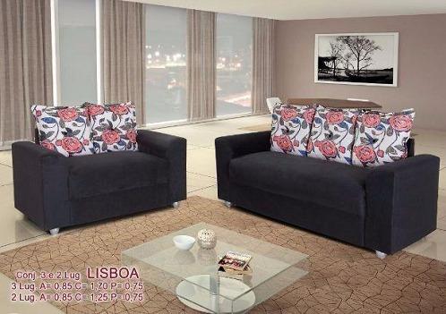 Excelente Oferta Lindo Conjunto de Sofa 3 e 2 Lugares Com Almofadas novo 799,00