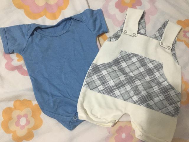 Conjunto menino macacão novo
