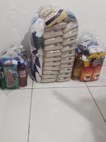 Trabalhamos com encomenda de cestas basicas