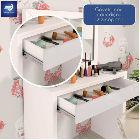 Penteadeira 100% MDF com 1 espelho e 1 gaveta #FreteGRÁTIS* #Garantia #Lacrado - Foto 5