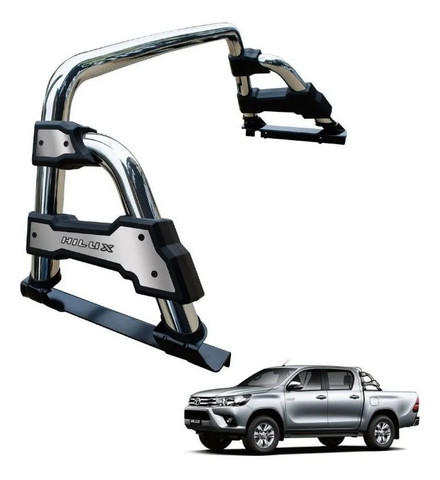 Santo Antônio Nova Hilux 2016 à 2019 - Aço Cromado ST-R Track