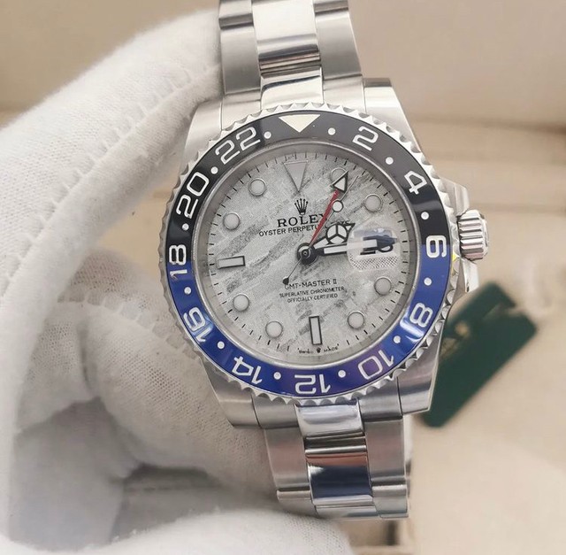 Relógio Rolex GMT Batman Branco Novo