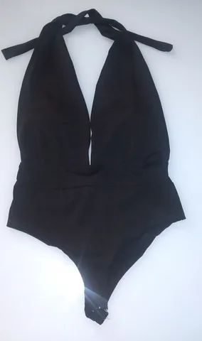 Body super decotado cor preto - Foto 4