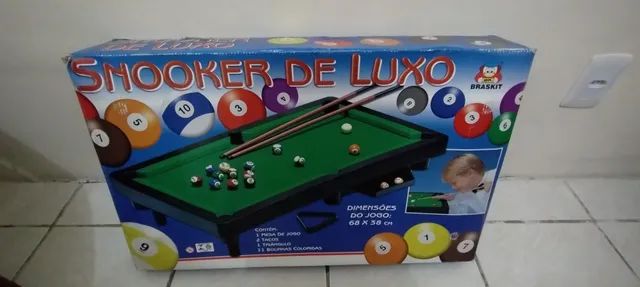 Jogo Snooker De Luxo Mesa de Sinuca - Braskit