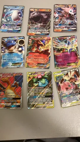 Lote 100 Cartas Pokemon + 2GX ou EX + Brinde