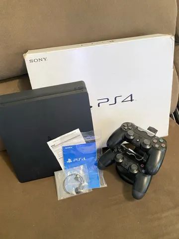 PlayStation 4 slim na caixa+2 controles especiais+jogos em 12X - Videogames  - Taguatinga Sul (Taguatinga), Brasília 1256076022