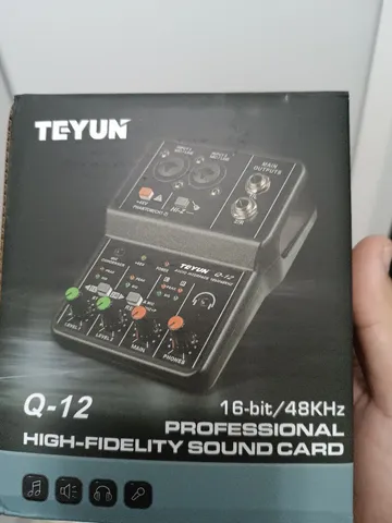 Interface De Áudio Usb Teyun Q16 Nf + Garantia + Placa Áudio
