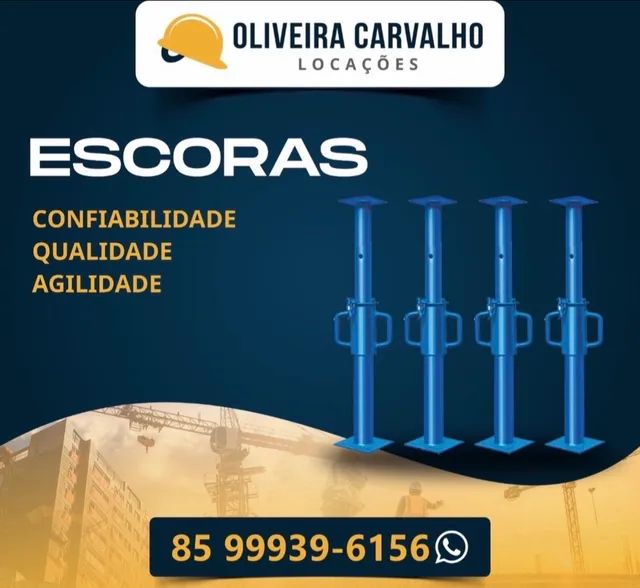 Escoras Metálicas , sapatas reguladas , Andaimes , Plataformas 