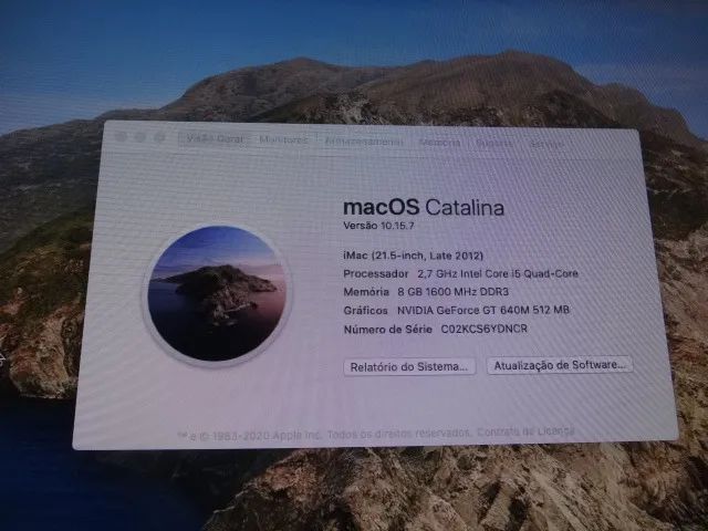 iMac 21.5 Late 2012 2,7 GHz Intel Core i5 8GB NVidia - Foto 2