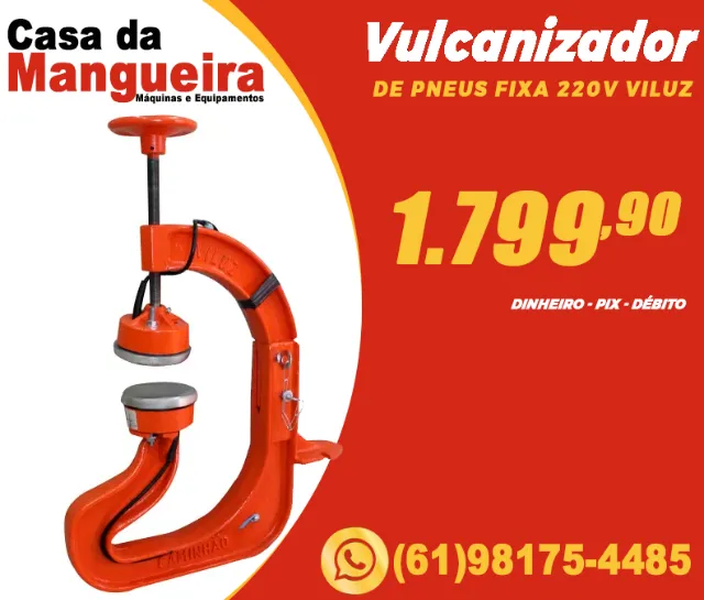 Vulcanizador de Pneu Fixa 220v Viluz