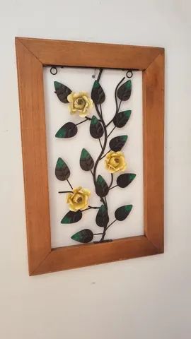 Quadro moldura com galho de rosas  - Foto 6