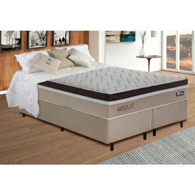 Cama Casal Queen Molas Ensacadas