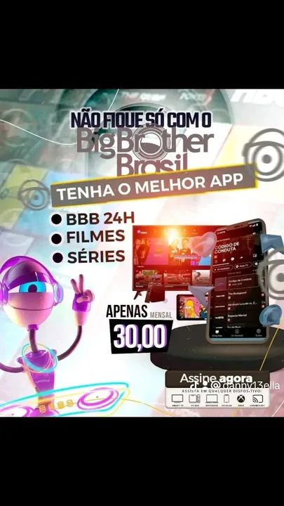 Assinatura Big Brother Brasil -  R$ 30,00 por mês