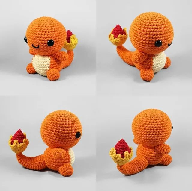 Charmander, Charmeleon e Charizard Amigurumi Crochê  - Foto 2