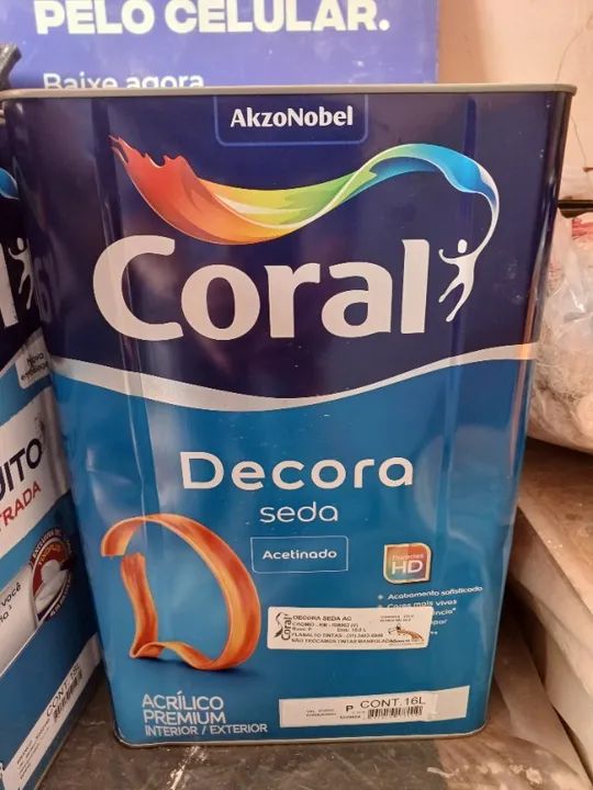 Lata 18 lts tinta Coral decora - Foto 2