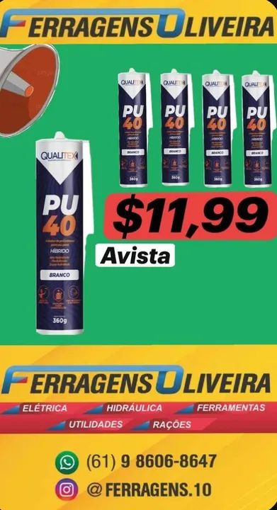 Selante PU 40 - Qualitex - 360g - R$11,99