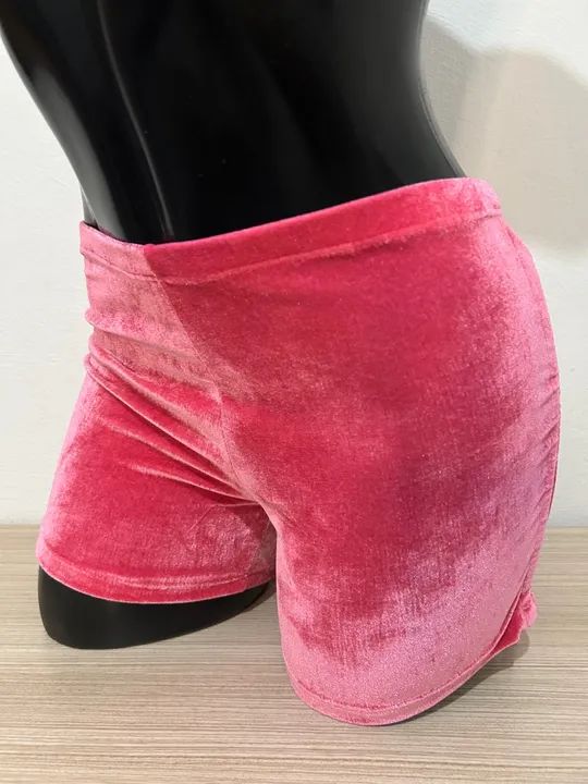 Short de Veludo feminino - Foto 3