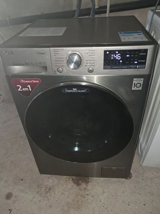 Lava e seca LG direct drive 10.5/7 kg 