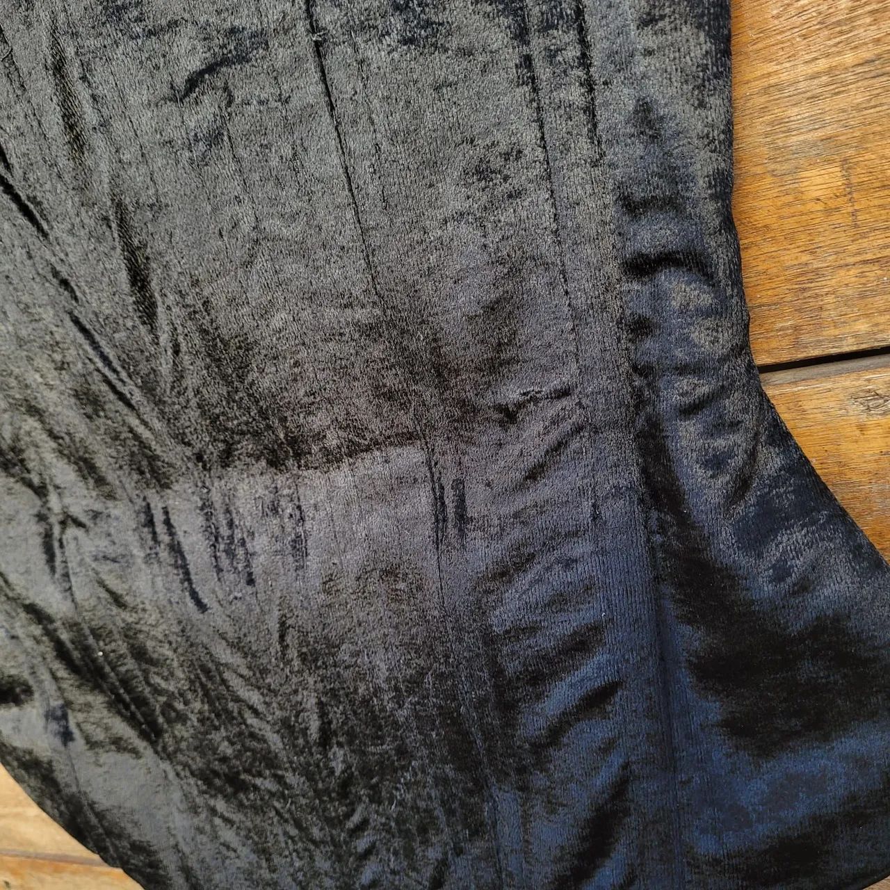 corset overbust preto veludo cotelê com barbatana estruturado chik glamour sexy estiloso - Foto 4