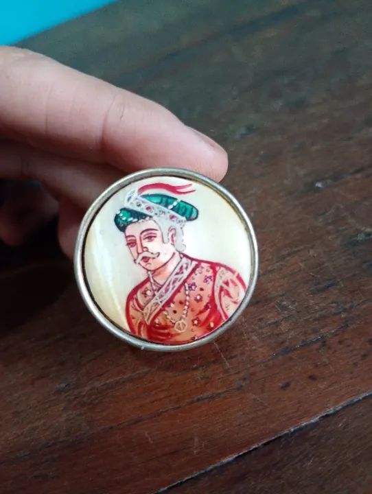 Porta Anel Indiano Espessurado a Prata - Foto 3