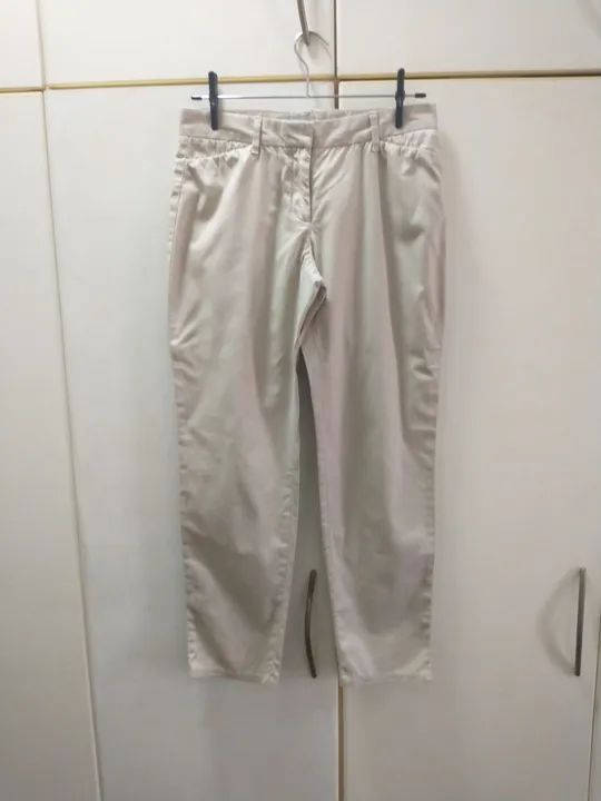 Calça reta chino bege / cáqui da Gap - Foto 6