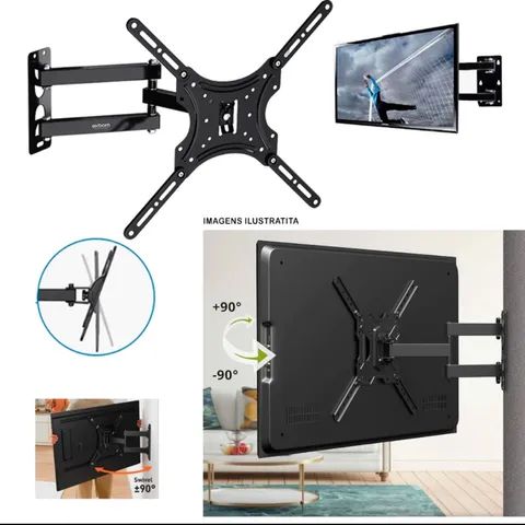 Suporte Articulado de Parede para TV, Ajuste Livre, para TVs de 14 a 55 Polegadas, - Foto 2