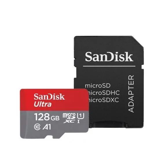 Cartão de Memória SanDisk Ultra 128GB microSDXC UHS-I com adaptador - Foto 3