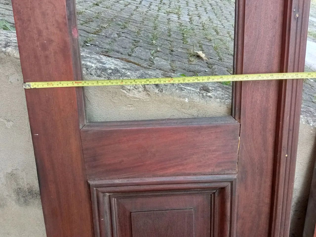 Porta dupla de madeira de demolição | Retirar no local  - Foto 5
