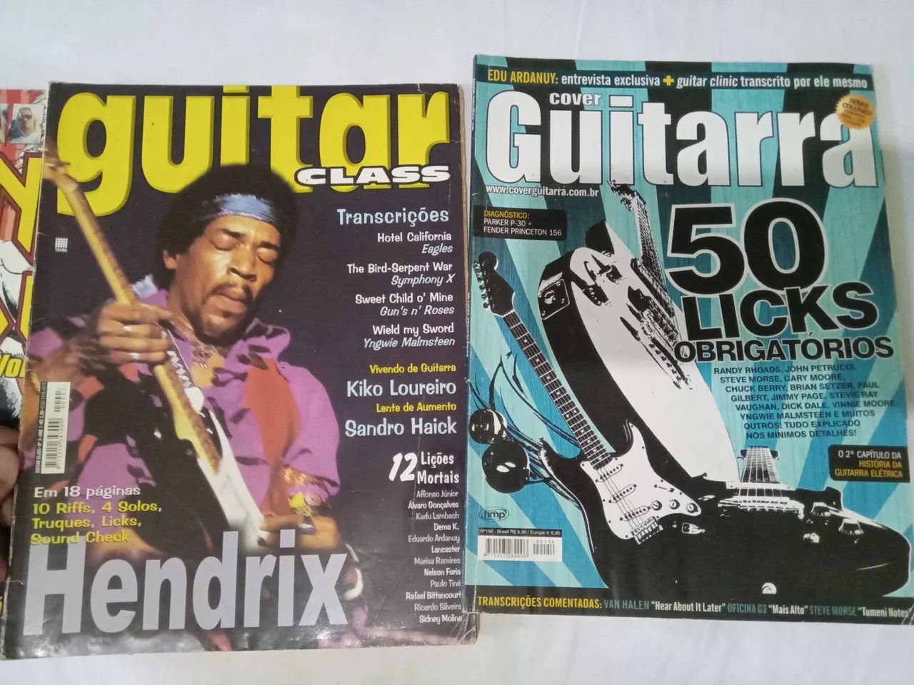 Revistas Guitarra, guitar class e duas com letras do Iron Maiden - Foto 3