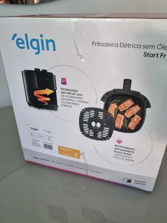 Air fryer Elgin 3,5L NOVO fritadeira Elétrica  - Foto 6