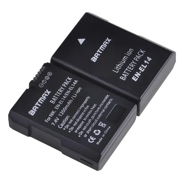 2 Baterias El14A Mais Um Carregador Duplo Para Câmeras Nikon D3200 D5100 D5300 D3300 D5600 - Foto 6