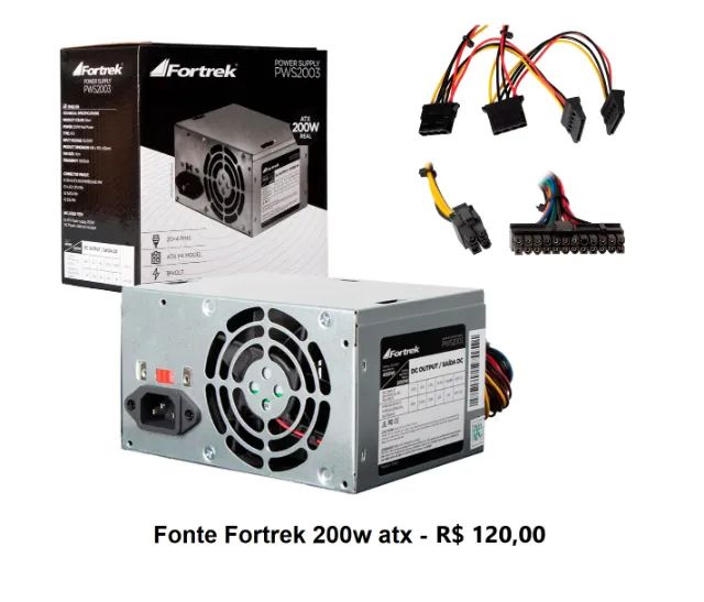 Fontes novas ATX Pc a partir de 120,00
