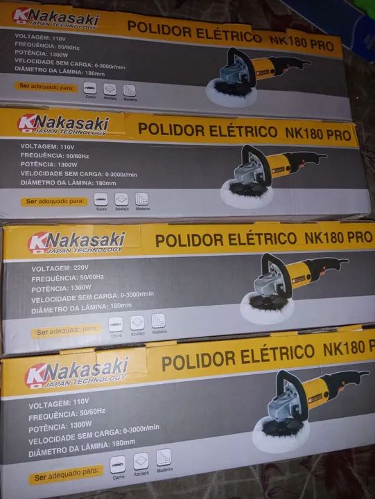 Politriz angula 6 velocidade variável 1300W polimento automotivo 110volts - Foto 3