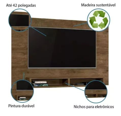Painel Para Tv Até 42 1,37m **novo na caixa** - Foto 4