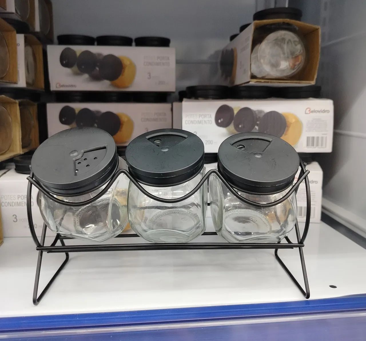 Porta temperos Bolinha 3 potes - Foto 4