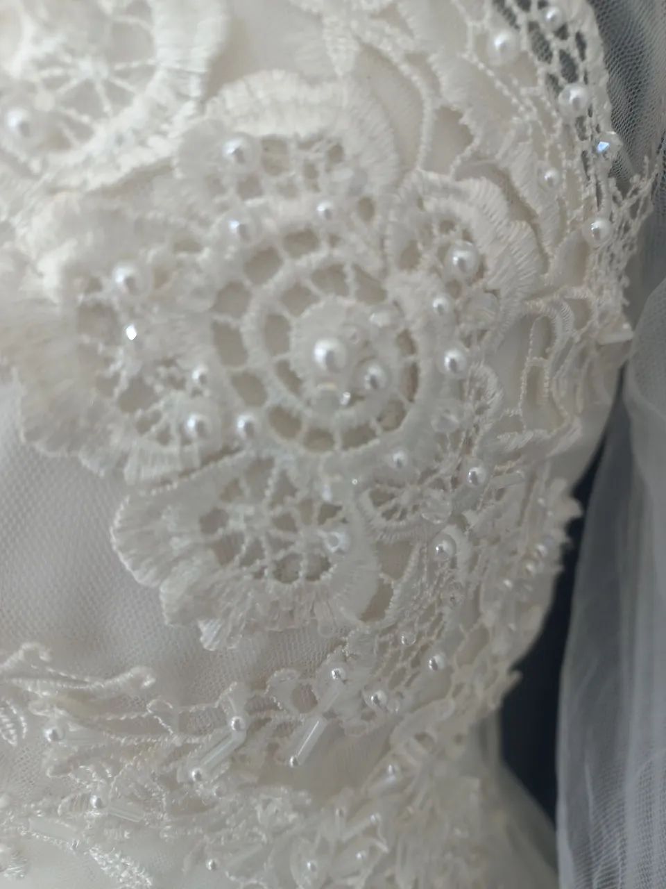 Vestido de Noiva Elegante com Manga Longa - Foto 3